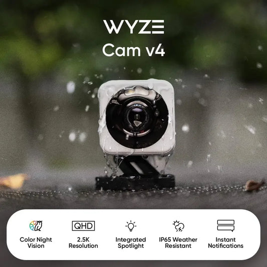 Camera Wyze V4  2K HD Wi-Fi  Indoor/Outdoor
