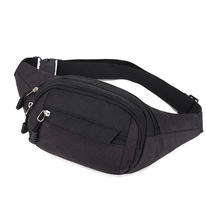 Men's and women's diagonal chest bags, simple and casual waist bags, splash-proof and wear-resistant for construction sites
