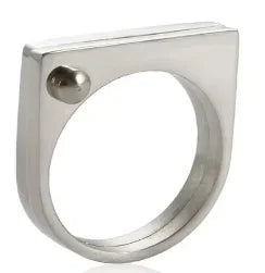 Shiny Crystal High End Non Tarnish Fashion Geometric Open Gold Plated Stainless Steel Rings for Women Wedding Ring Jewelry Gifts