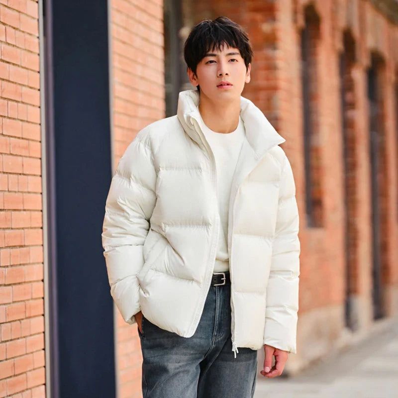 Semir Down Jacket Men Women 2024 Winter New Light Short Coat Three-Proof Thermal Puffer Coat Couple Top Trendy Down Jacket