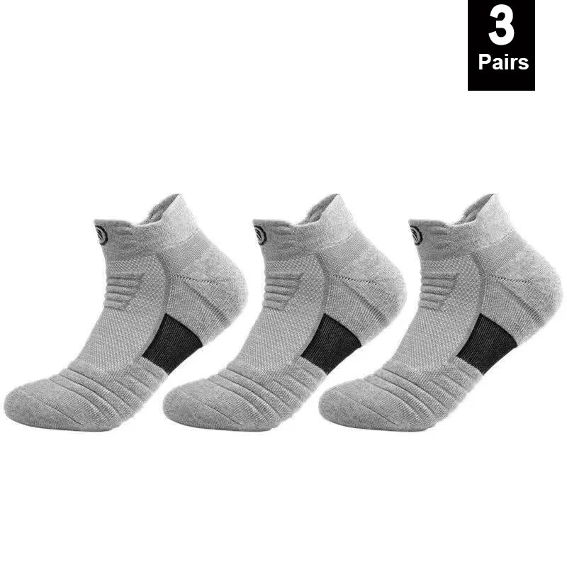 1/3pairs/Lot Men's Socks Compression Stockings Breathable Basketball Sports Cycling running Towel Socks High Elastic Tube Socks
