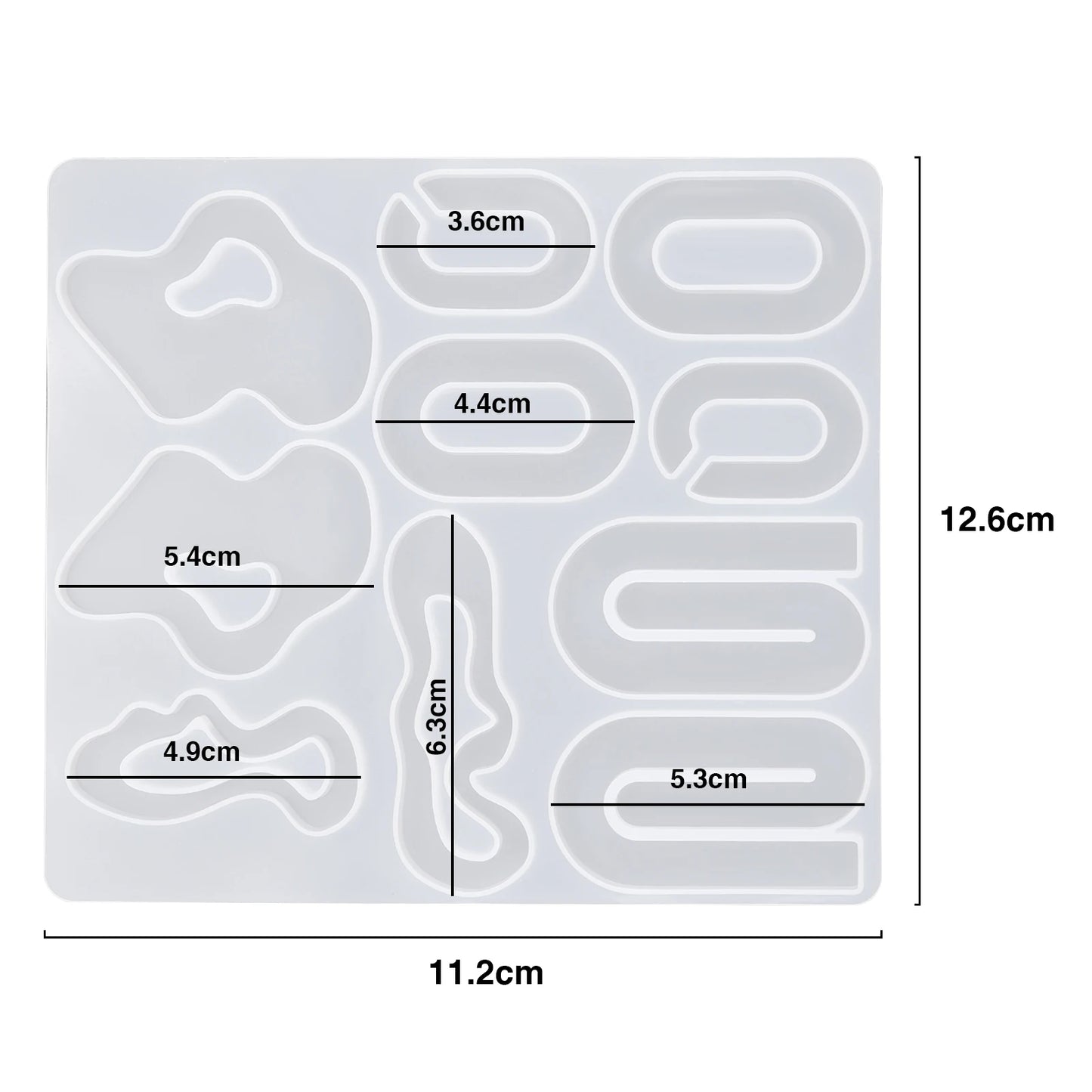 Geometric Earring Pendant Silicone Mold Round Epoxy Resin Mould For DIY Ornaments Keychain Necklace Charms Epoxy Resin Crafts