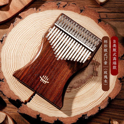 Hluru Professional Kalimba 17 Key Thumb Piano High-quality Kalimba 17 Key Finger Piano Beginners Portable Music Instrument