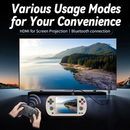 ANBERNIC RG40XX H Handheld Game Console Linux 64-bit System 4.0 inch IPS 3200mAh Retro Video Gaming Console 64G 5000+ Games Gift