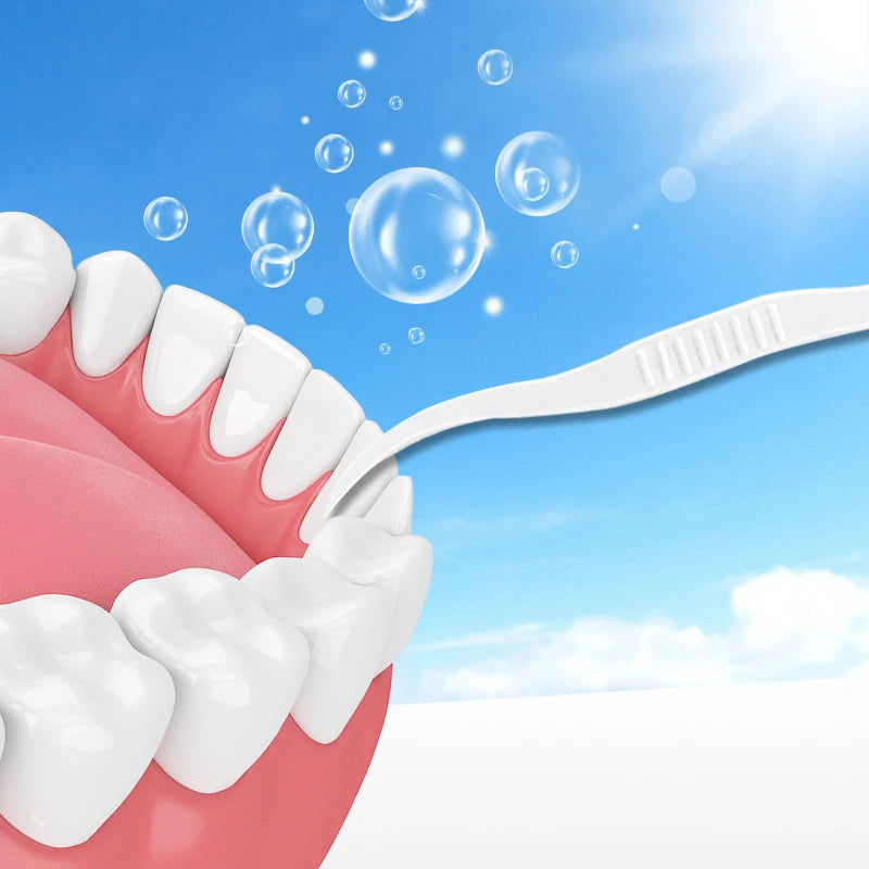 1/2/3/5/10 Box Portable Disposable Dental Floss Plastic Toothpick High-tension Dental Floss Stick Dental Floss Box ?Oral Care