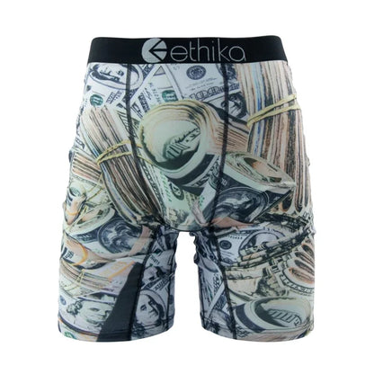ETHIKA 1Pcs Men Underwear Sexy Boxershorts Breathable Mens Trunks Plus Size S-3XL Man Swimming Underpants Men's Panties Boxers