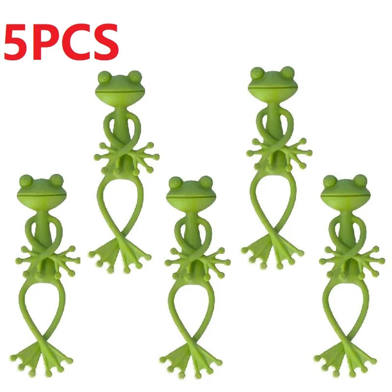 1/3/5/10PCS Frog Plant Stand Tomato Plant Support for Plants Gardening Plant Holder Plant Climbing Fixture Clips Garden Supplies