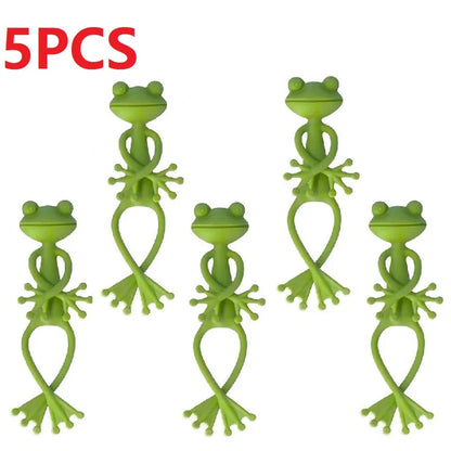 1/3/5/10PCS Frog Plant Stand Tomato Plant Support for Plants Gardening Plant Holder Plant Climbing Fixture Clips Garden Supplies