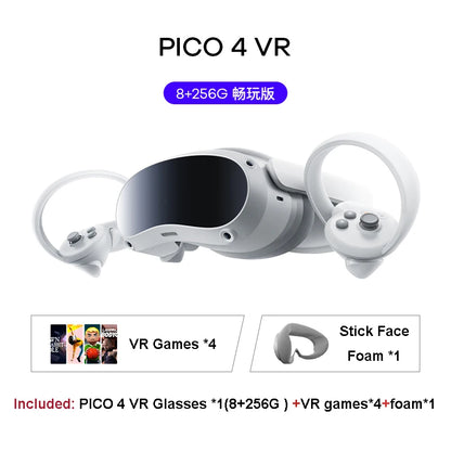Pico 4 PRO VR Streaming Game Glasses Advanced All In One Virtual Reality Headset Display 55 Freely Popular Games 256GB 3D 8K