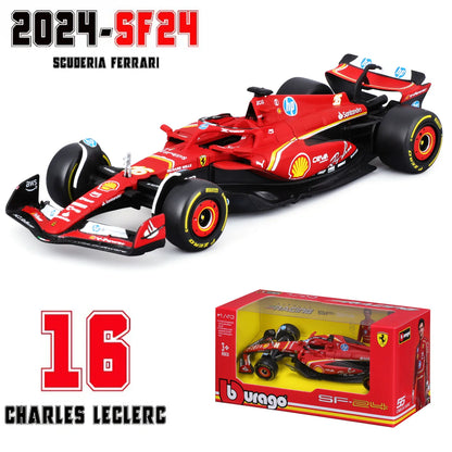 Bburago 1:43 2024 RB20 SF24 W14 W13 SF23 MCL60 RB19 RB18 W12 F1 Racing Formula Car Static Simulation Diecast Alloy Model Car