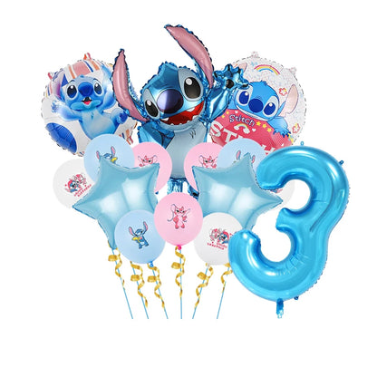 Disney Stitch Birthday Party Balloons Lilo & Stitch Balloon Sets Baby Shower for Kids Birthday Party Decorations Supplies Gifts