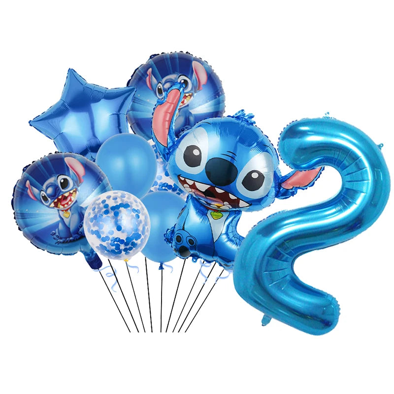 Disney Stitch Birthday Party Balloons Lilo & Stitch Balloon Sets Baby Shower for Kids Birthday Party Decorations Supplies Gifts