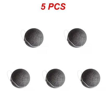 1/3/5/10PCS Konjac Sponge Beauty Essentials 100% Natural Konjac Puff Facial Pore Cleaner Washing Sponge Face Skin Care Tools