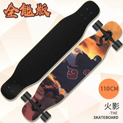 Beginner skateboard maple longboard adult street professional transportation four-wheel road board youth skateboard