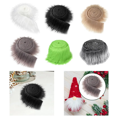 Faux Fur Fabric Costume Soft Artificial Fabric for Dwarf Decoration Clothing Gnomes Beard Hair Cosplay Costume Christmas Tree