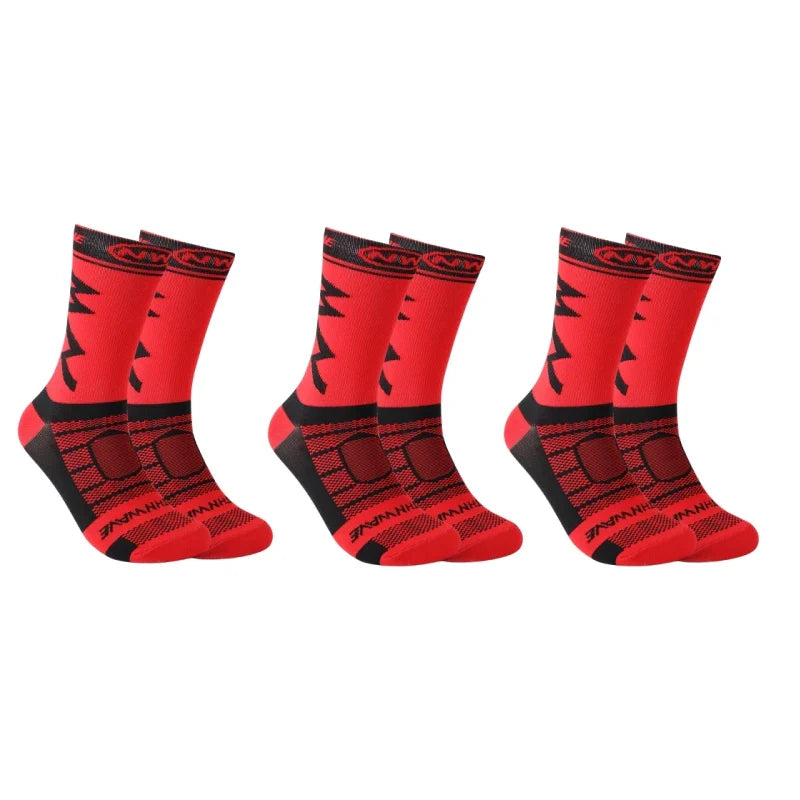 3 Pairs Of High-Quality Breathable Sports Socks Suitable For Running, Mountain Cycling, And Outdoor Sports