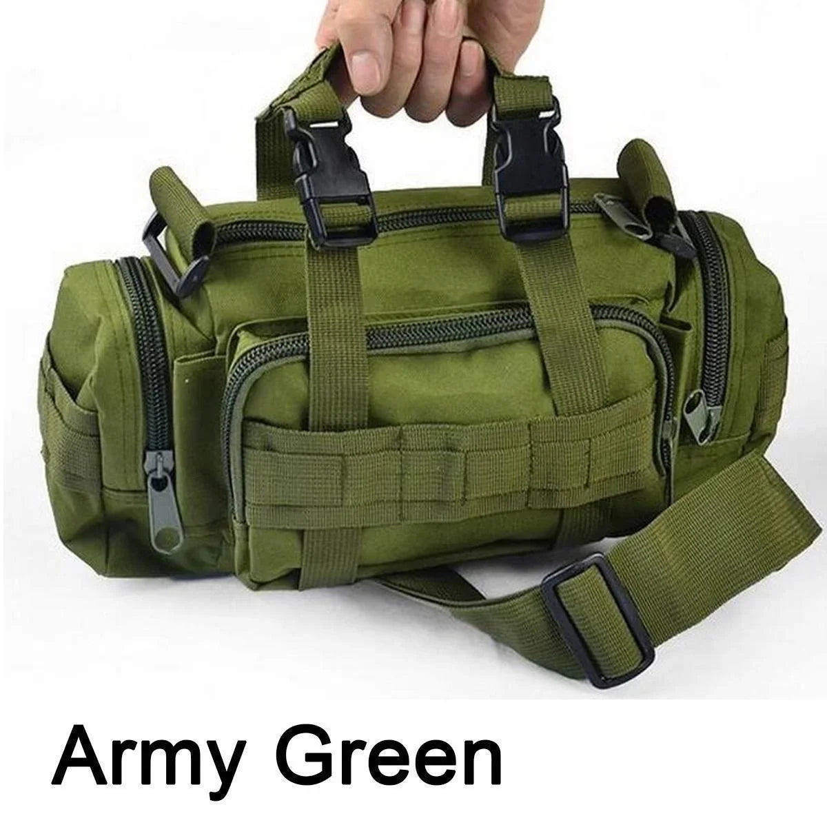 Duffel Waist Bag Molle Waterproof Fanny Packs Camera Bag EDC Utility Pouch Crossbody with Shoulder Strap Hand Carry
