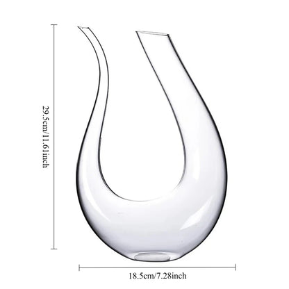1500ML Big Decanter Handmade Crystal Red Wine Brandy Champagne Glasses Decanter Bottle Jug Pourer Aerator For Family Bar