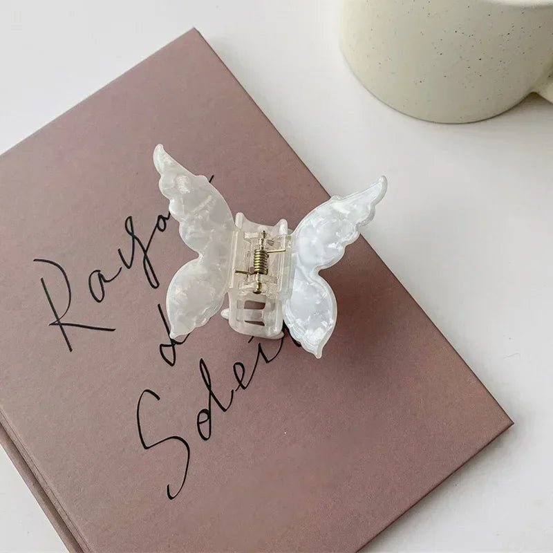 Acetate Butterfly Hair Claw Colorful French Style Hair Styling Tools Accessories Retro Elegant Hair Clamps Women Sweet Hairpins