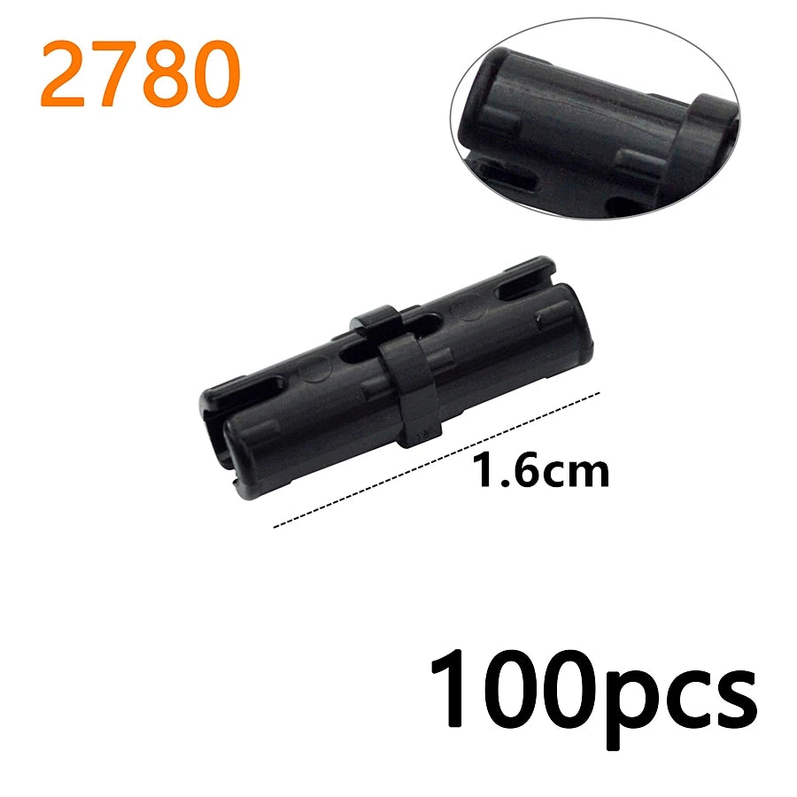 MOC Bolt Pin with Friction Peg Cross Axle Technical Building Blocks DIY Connector Bricks Compatible 2780 3673 77765 32556  32054