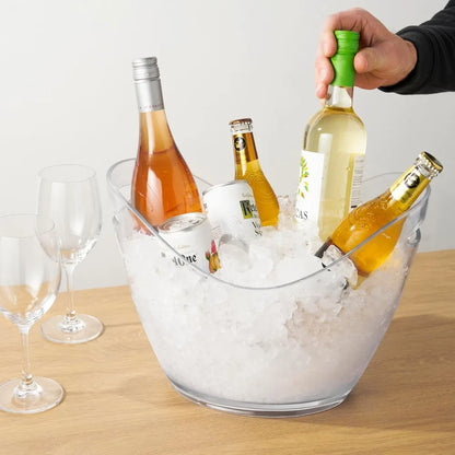 Acrylic Ice Bucket Transparent IceStorage Bucket BeverageCooling Bucket Party Champagne Bucket Essential for Entertaining Guests