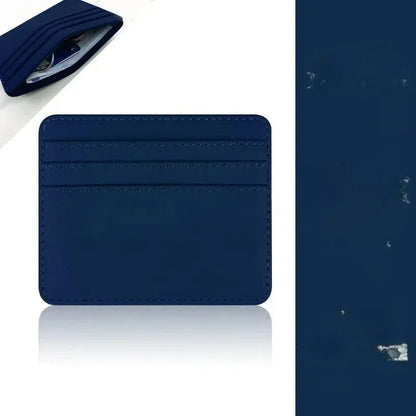Fashionable men's and women's ultra-thin PU ID card bag credit card holder mini credit card holder