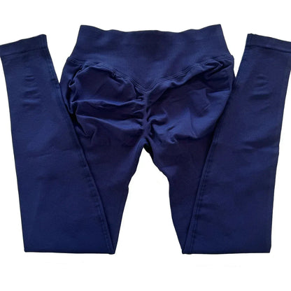 No Logo Scrunch Bum Gym Legging for Women Low Waistband Seamless Yoga Legging Workout Yoga Pants Push Up Sports Tights