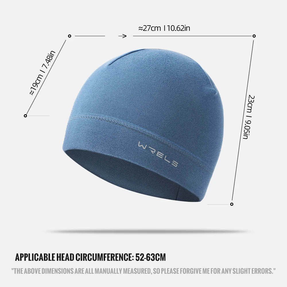 WRELS?Winter Cycling Cap Windproof Keep Warm Skiing Cap Road Cycling Warm Hat Snow Outdoor Sport Thermal Fleece Running Headband