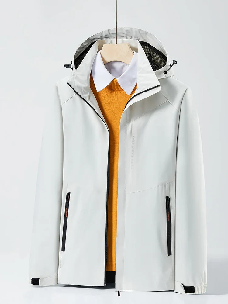 Spring Autumn Casual Jacket Men/Women Outdoor Waterproof and Windproof Hooded Windbreaker Coats