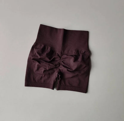 Peach Hip Lifting Sports Shorts Women High Waist and Waist Tightening Slimming Running Hip Speed Drying Three Point Tight Pants