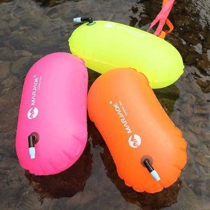 PVC inflatable Swimming Buoy Safety Buoy Tow Float Waterproof Air Bag With Waist Belt For rafting Outdoor Swimming Safety Suppli