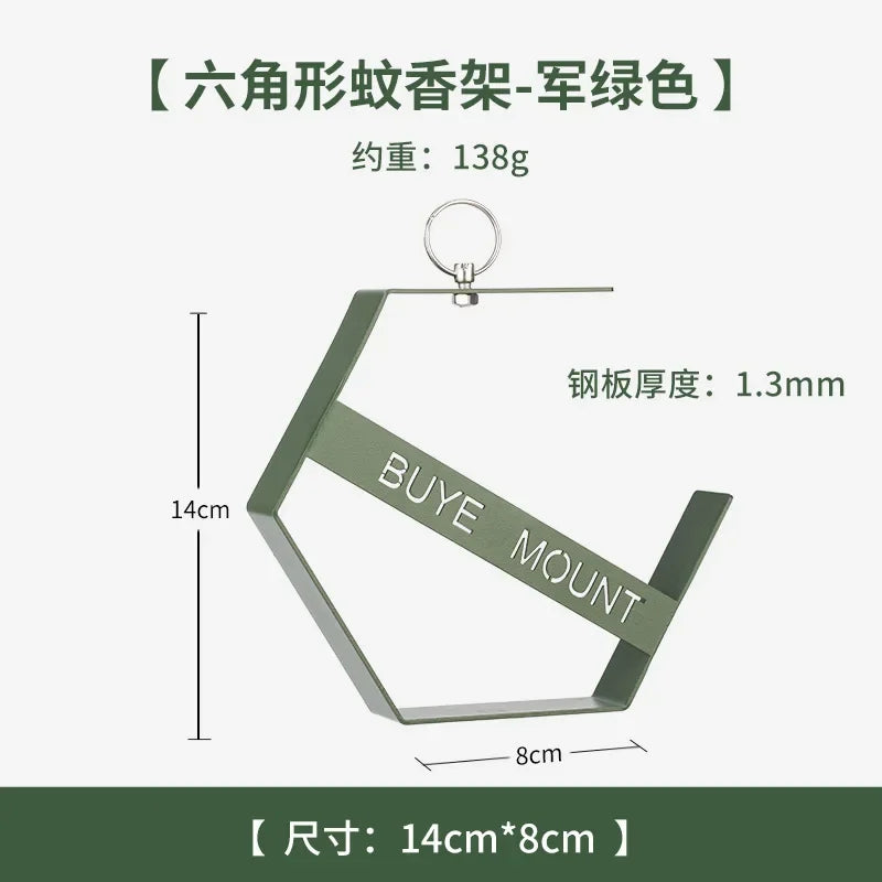 Outdoor Mosquito Coil Tray Camping Tools Tourist Hiking Mosquito Coil Holder Camping Supplies Hanging Mosquito Coil Holder