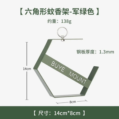 Outdoor Mosquito Coil Tray Camping Tools Tourist Hiking Mosquito Coil Holder Camping Supplies Hanging Mosquito Coil Holder