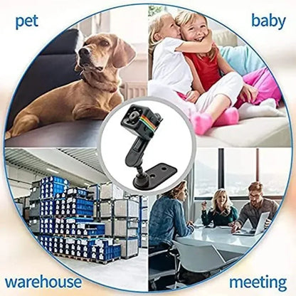 Portable HD Mini Camera Small Nanny Cam Video Voice Recorder Indoor Covert Security Camera for Home Office Surveillance