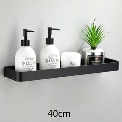 ULA Bathroom Shelf Black Shower Storage Rack Black Corner Shelves Wall Mounted Bathroom Accessories Toilet Shampoo Holder
