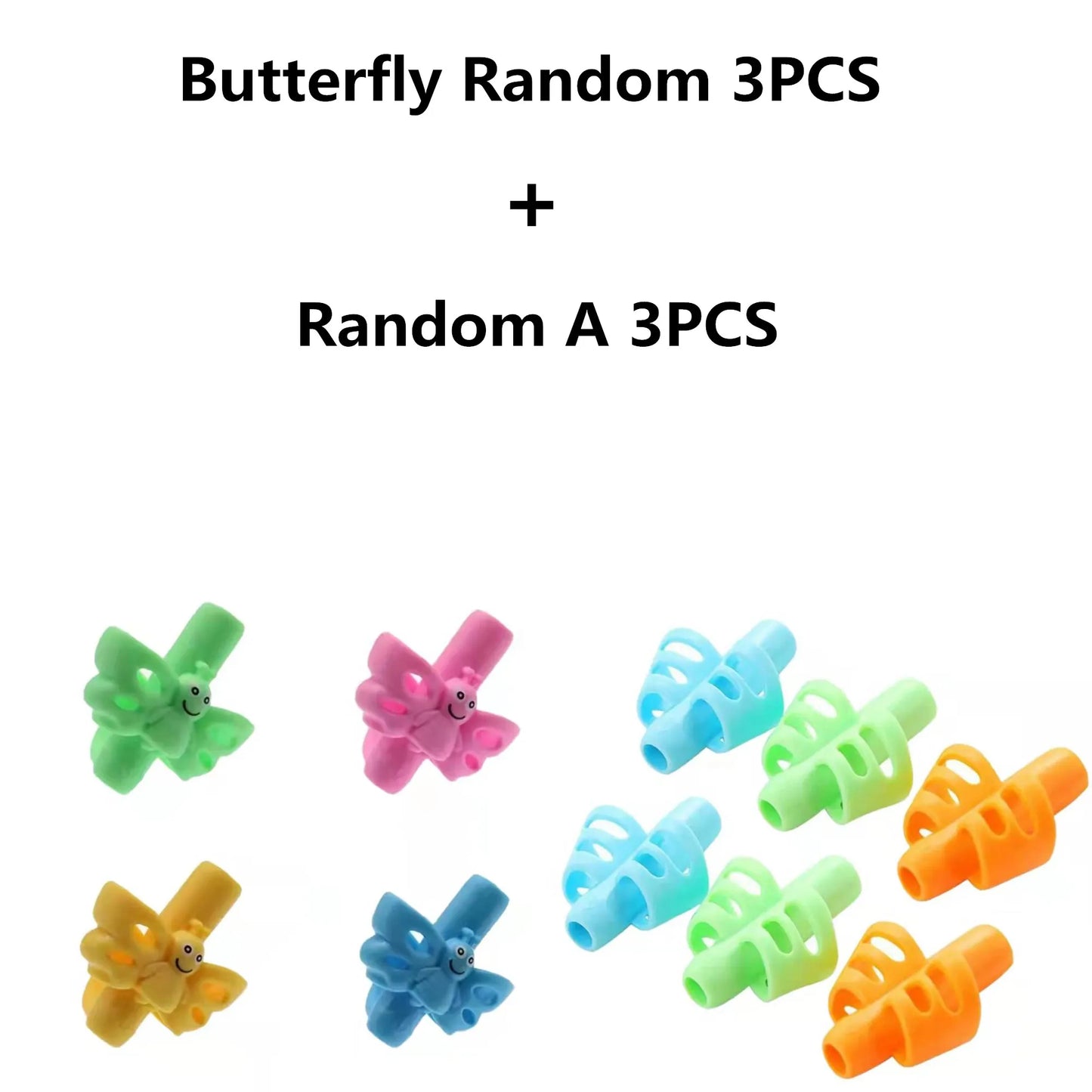 1/3pcs Children Writing Pencil Pan Holder Kids Learning Practise Silicone Pen Aid Grip Posture Correction Device for Students