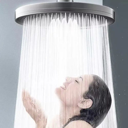New 6 Modes Large Flow Supercharge Rainfall Shower Head 230mm Round High Pressure Top Spray Rain Showerhead Bathroom Accessories