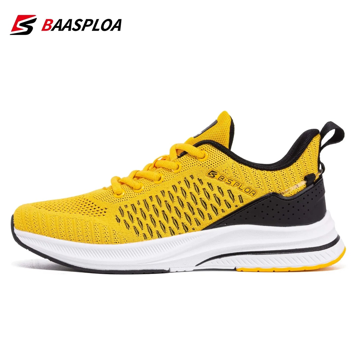 Baasploa Men Running Shoes Lightweight Sport Shoes Mesh Breathable Casual Sneakers Non-Slip Outdoor for Men New Arrival