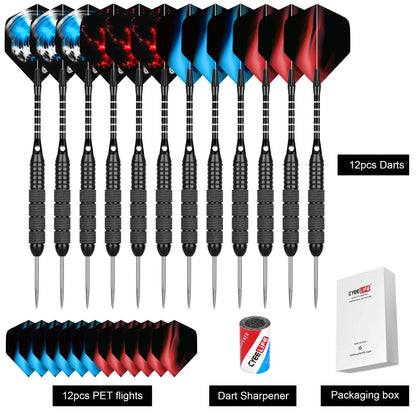 CyeeLife 6/12PCS 24G hard dart steel needle practice bar entertainment fall resistant professional flyer suit outdoor