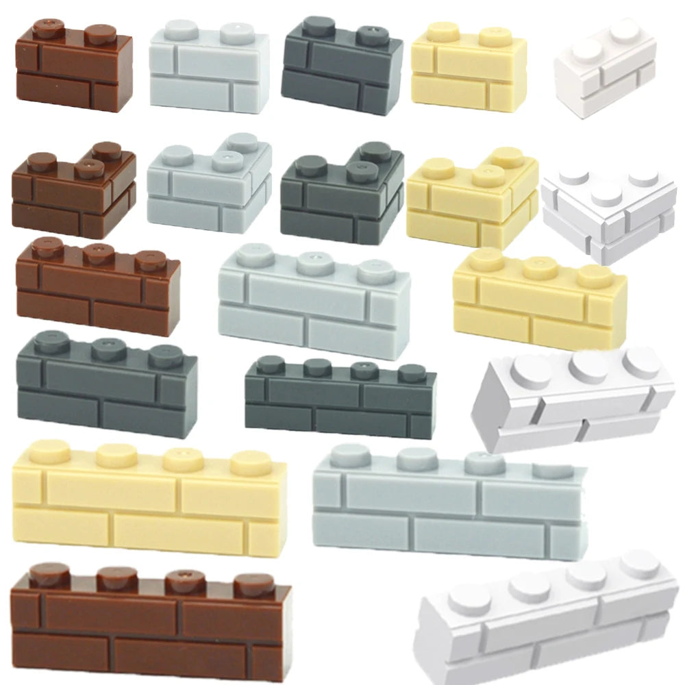 DIY Building Blocks Figures City MOC Thick Wall Bricks Educational Creative Toys for Children Size Compatible with All Brands