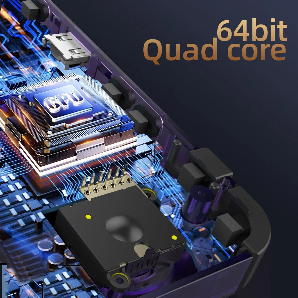 New R36H Retro Handheld Console Open-Source Linux System Classic Game Consoles 3.5 inch IPS Screen 64G Portable Video Player