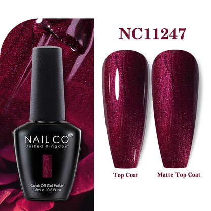 NAILCO 131Colors Vernis Semi Permanent UV Varnish Gel Nail Polish Nails Art Gel Manicure TOP BASE Varnish Hybrid