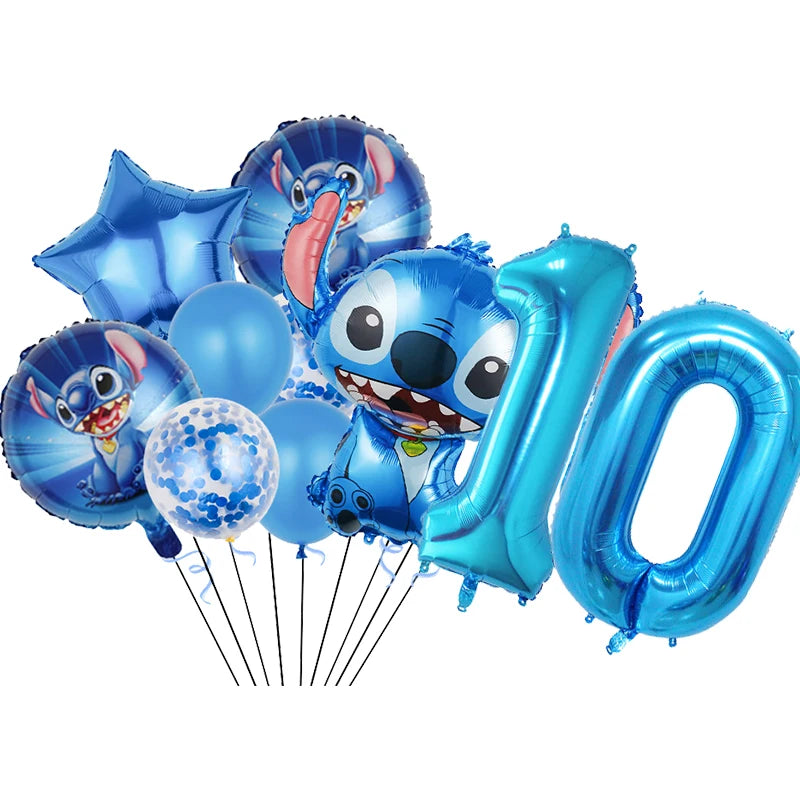 Disney Stitch Birthday Party Balloons Lilo & Stitch Balloon Sets Baby Shower for Kids Birthday Party Decorations Supplies Gifts