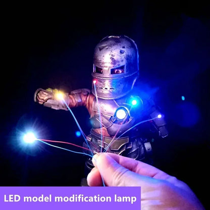 10pcs/Lot Wired Chip 30cm 3V Railway Model toys Scenes 0402 0603 0805 1206 SMD Lamp Wired Micro Led Pre-soldered lamp model kit