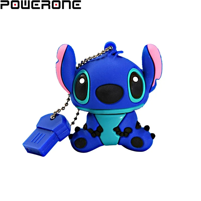 POWERONE Mini U Disk 64GB 32GB 16GB 8GB Flash Drives Cartoon USB 2.0 Flash Memory Stick Pen Drive External Storage U Disk Gift