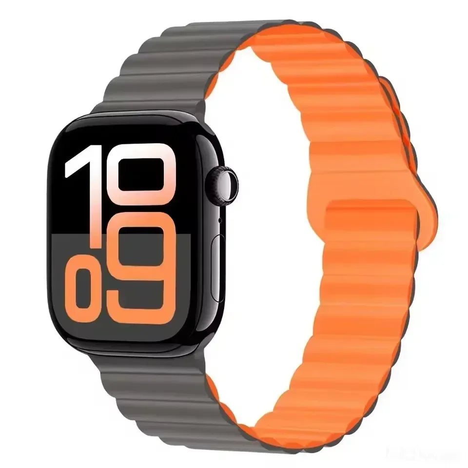 Magnetic Strap For Apple Watch Bands 46mm 42mm 49mm 45mm 44mm 41mm Silicone Sport Bracelet iWatch Series ultra 10 9 8 7 6 5 SE