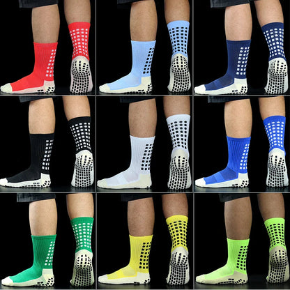 New Sports Anti Slip Soccer Socks Cotton Football Men Grip Socks calcetas antideslizantes de futbol