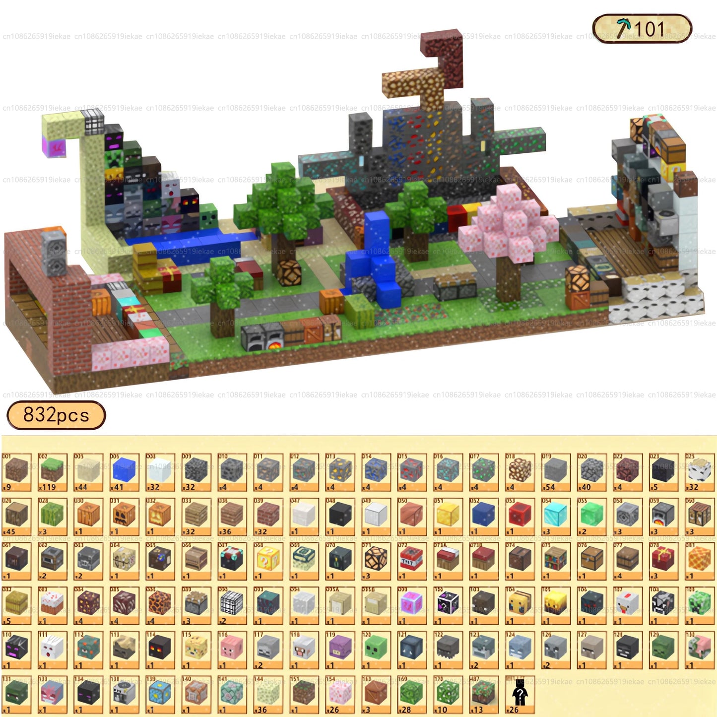 Magnetische Bausteine ​​Mine World Magnetwürfel-Set für Jungen und Mädchen, Kinder ab 3 Jahren, DIY-Modell, Kinder, STEM, sensorisches Spielzeug, Geschenk 