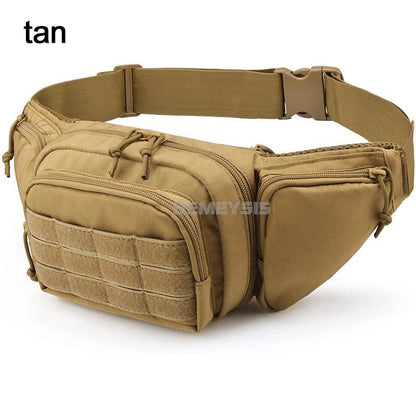 Tactical Gun Waist Bag Holster Chest Training Hiking Shooting Hunting Pistol Holster Bag Cs Airsoft Paintball Combat Bags