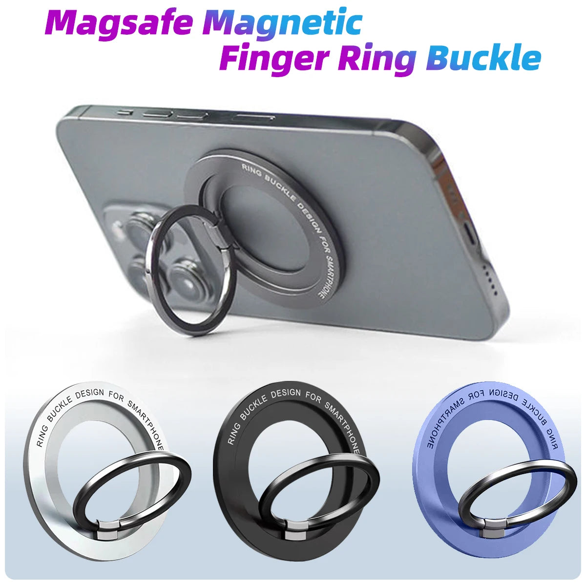 360 Magnetic Phone Holder Stand Magnet Finger Ring Socket For Magsafe Wireless Charging For IPhone14 15 Pro Cellphone Bracket ?
